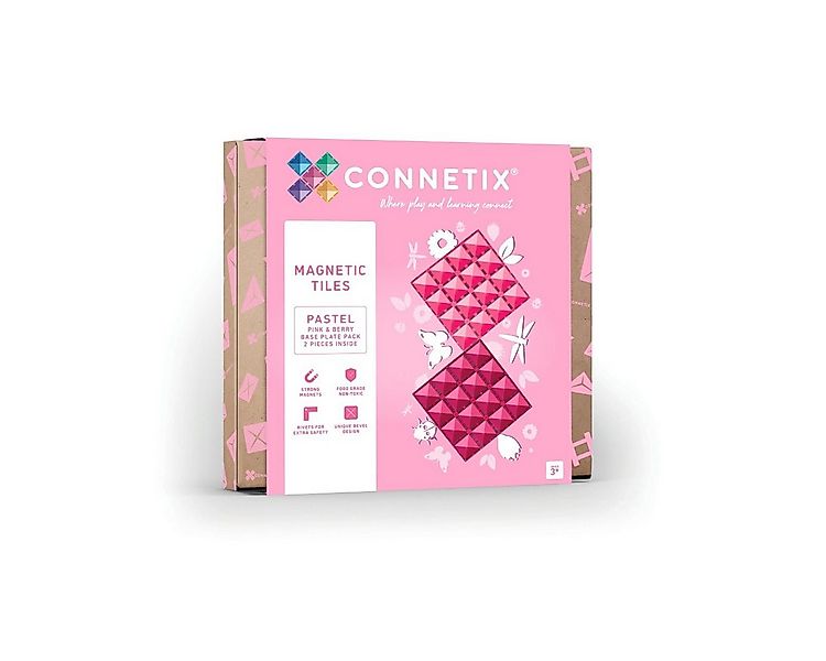 Connetix Pastel Pink & Berry Basisplatten verstärkte Magnete Lernspiel Magn günstig online kaufen
