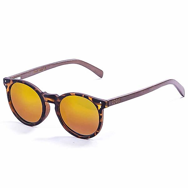 Lenoir Eyewear Lenoirne Sonnenbrille Red Revo/CAT3 Bamboo Brown Arm With De günstig online kaufen