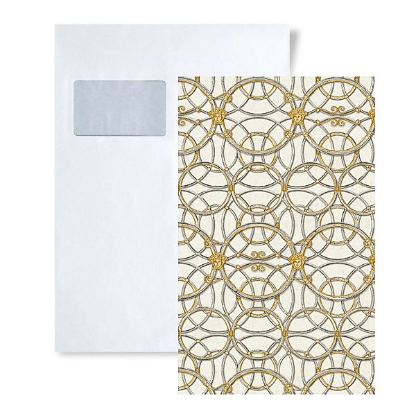 PROFHOME 1 MUSTERSTÜCK S-370492-GU DIN A4 MUSTER der Ornament Tapete günstig online kaufen