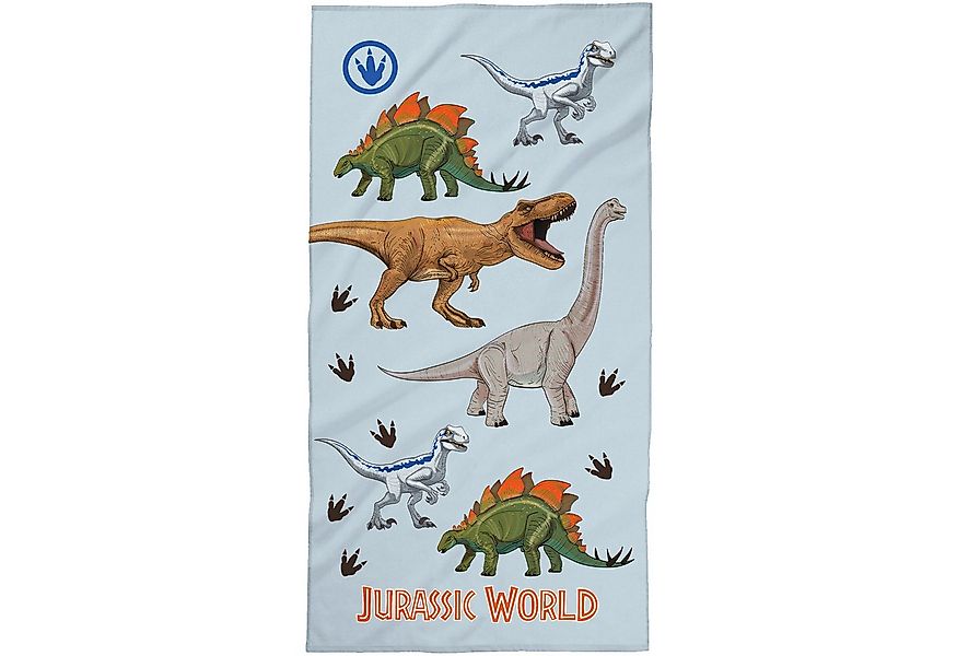 BERONAGE Strandtücher Jurassic World Badetuch Dinosaurier Park 60x120 cm, 1 günstig online kaufen