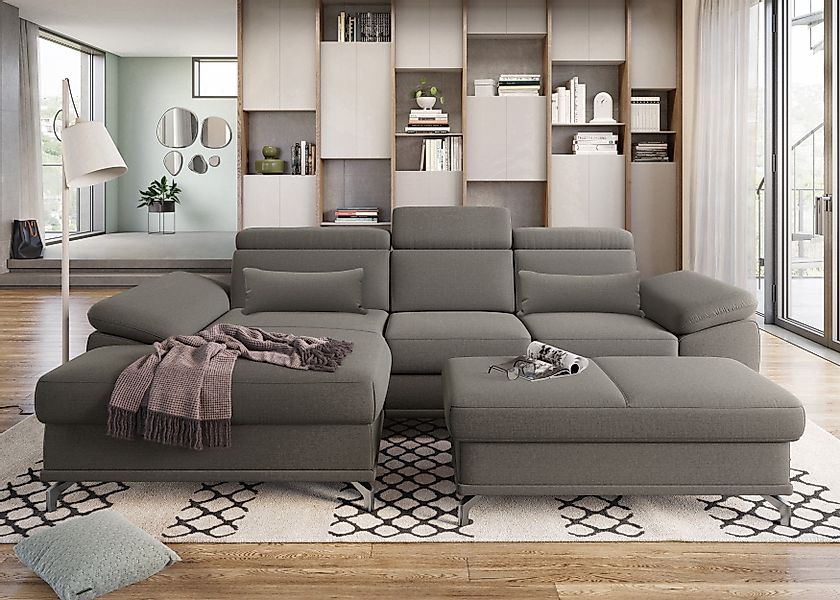 sit&more Ecksofa Cabrio L-Form, mit Sitztiefenverstellung, günstig online kaufen
