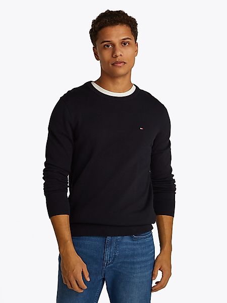 Tommy Hilfiger Rundhalspullover ESSENTIAL COTTON CREW günstig online kaufen