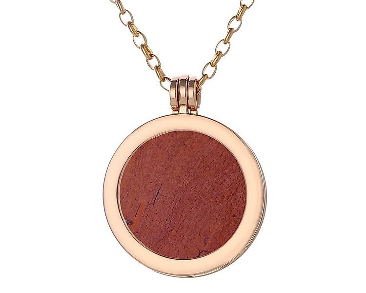 Morella Kette mit Anhänger Halskette gold mit Chakra Scheibe 33 mm (2-tlg), günstig online kaufen