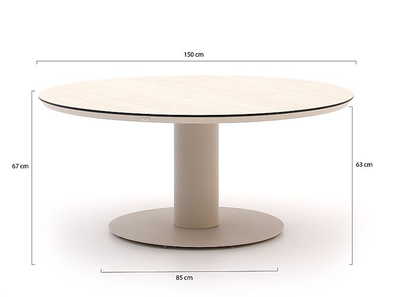 Bellagio La Fonte Low Dining Gartentisch ø 150cm günstig online kaufen