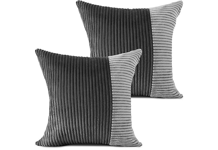 Amilian Dekokissen 2er Set - Kissen mit Füllung & Bezug - Zierkissen Set 2 günstig online kaufen