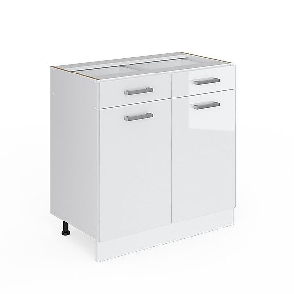 Vicco Schranksystem R-Line Weiß HG/Weiß 80cm günstig online kaufen