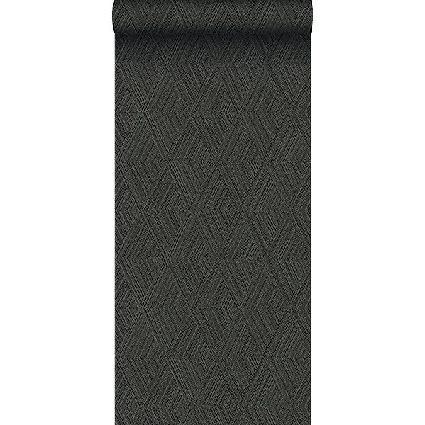 Origin Wallcoverings Tapete 3D-Muster Schwarz 50 x 900 cm günstig online kaufen