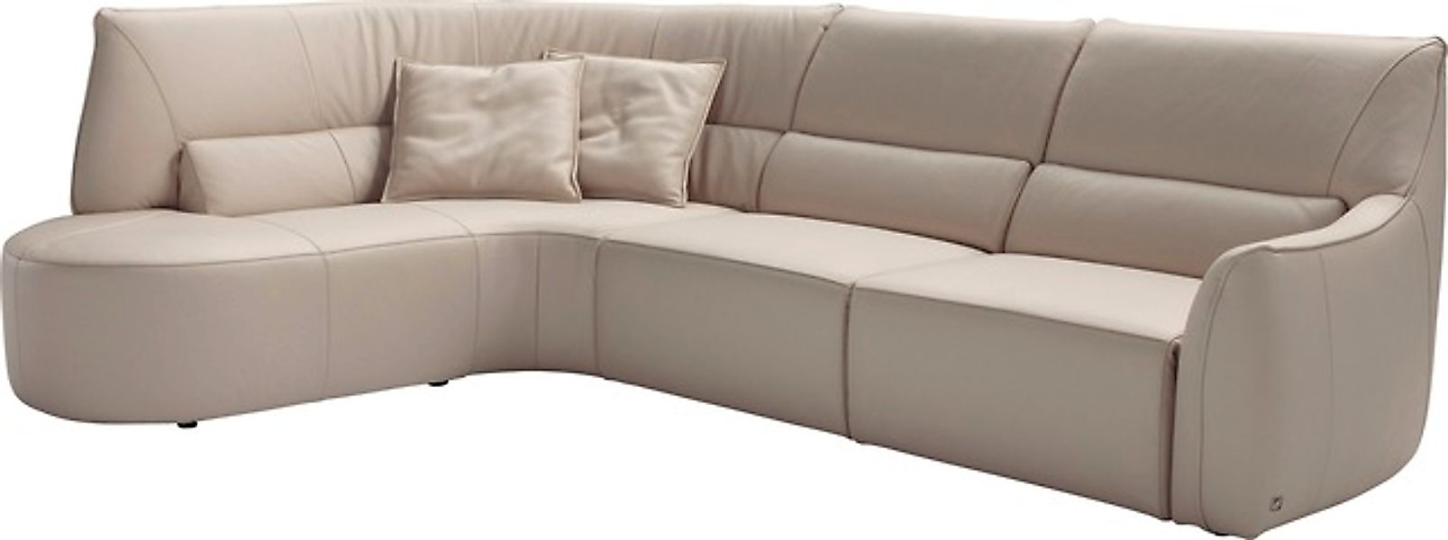 Egoitaliano Ecksofa »Puffy, extravagant & edel, Retro Designsofa, hoher Sit günstig online kaufen