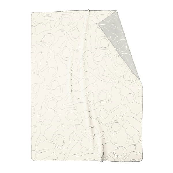 Cawö Wohndecken CUTE CATS EDITION Cats 62640 - Farbe: natur/stein - 67 - 15 günstig online kaufen