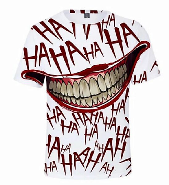 Tinisu T-Shirt 3D-Druck T-Shirt (Unisex) - Halloween/Horrorclown Gruseliges günstig online kaufen