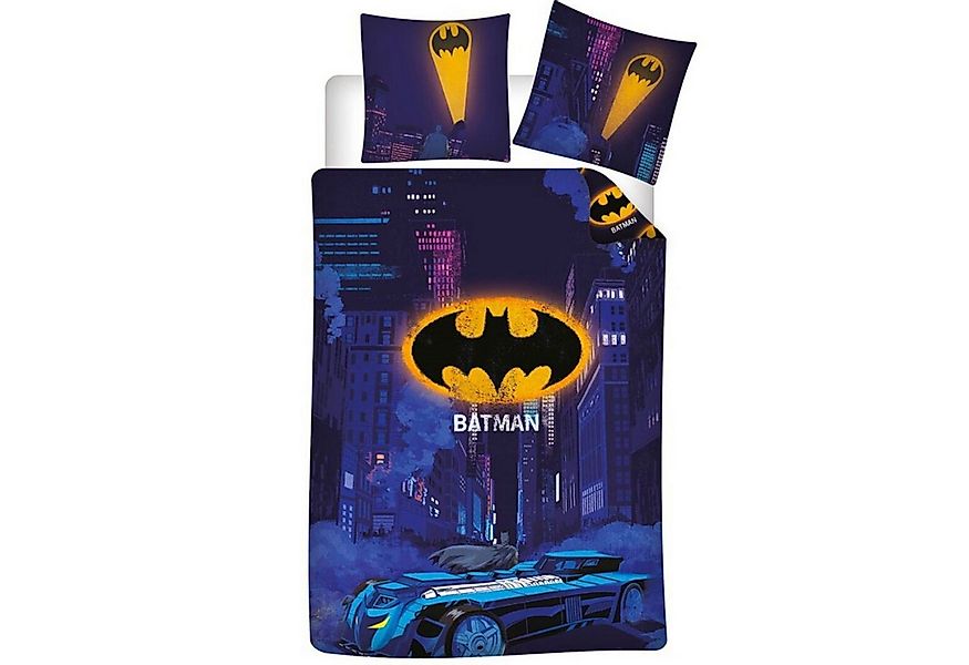 DC Comics Bettwäsche DC Comics Batman Kinder Kinderbettwäsche 2tlg Set, 2 t günstig online kaufen
