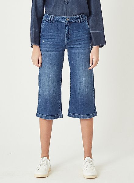 Tera - Crop Fit Denim Jeans Aus Bio Baumwolle günstig online kaufen