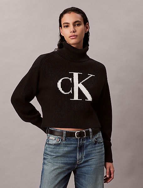 Calvin Klein Jeans Strickpullover Rollkragen, loose günstig online kaufen