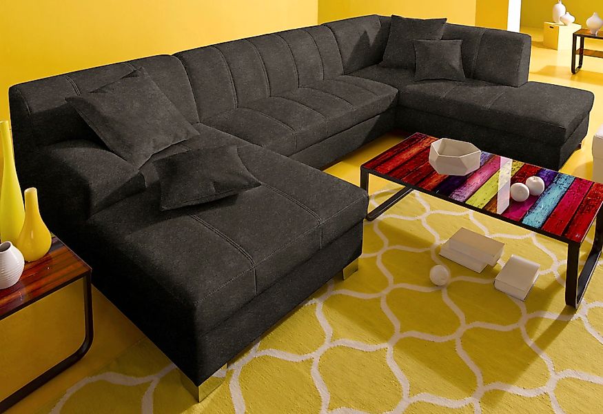 DOMO collection Wohnlandschaft "Turah moderne Steppung, incl. Zierkissen, a günstig online kaufen