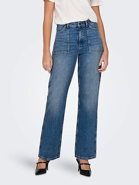 JDY High-waist-Jeans "JDYMAYA HIGH WAIST WIDE JEANS DNM NOOS" günstig online kaufen