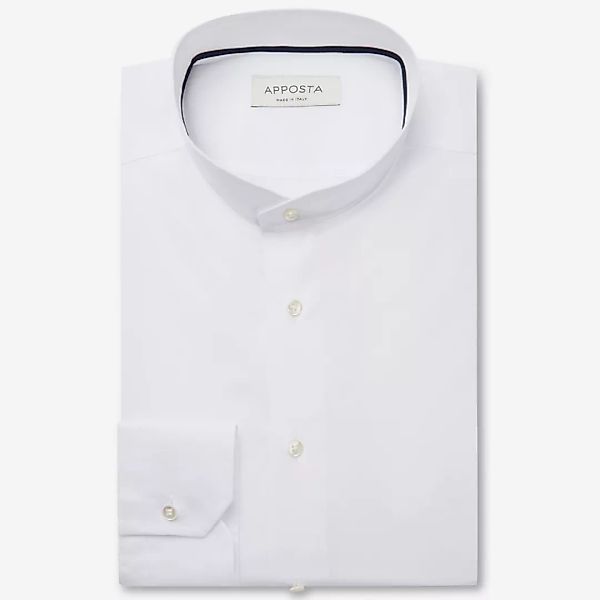 Hemd  einfarbig  weiß stretch popeline viroformula, kragenform  angeschrägt günstig online kaufen