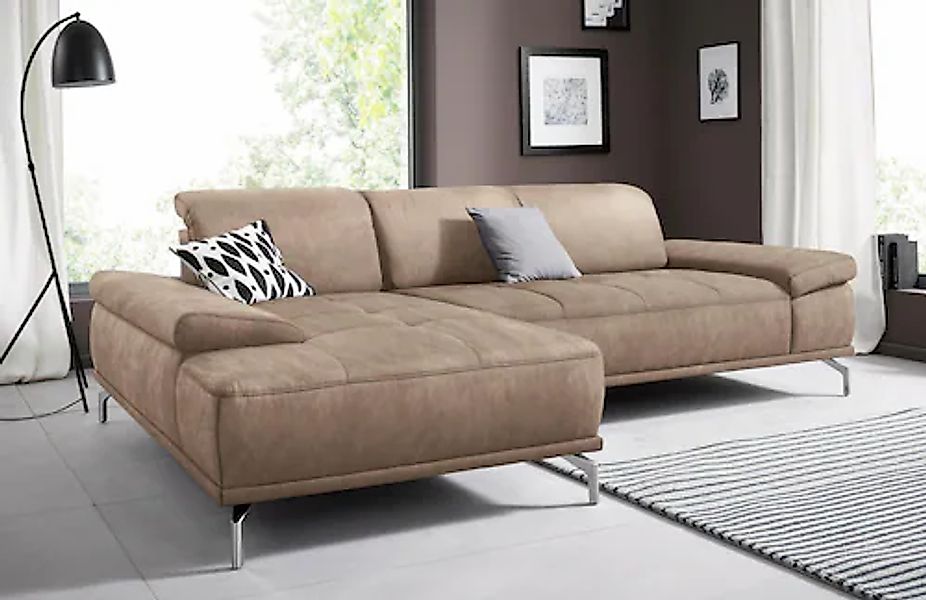 Places of Style Ecksofa »Caluna«, Inkl.Sitztiefenverstellung, wahlweise mit günstig online kaufen