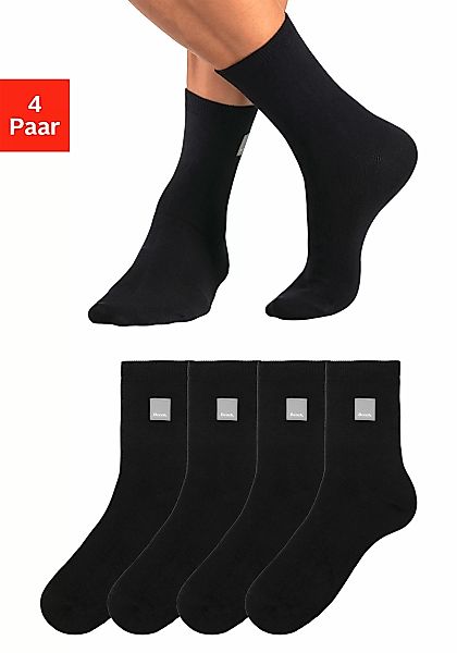 Bench. Basicsocken, (Packung, 4 Paar), mit Weblabel günstig online kaufen