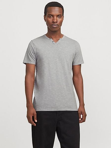 Jack & Jones T-Shirt JJESPLIT NECK TEE SS NOOS mit V-Ausschnitt günstig online kaufen