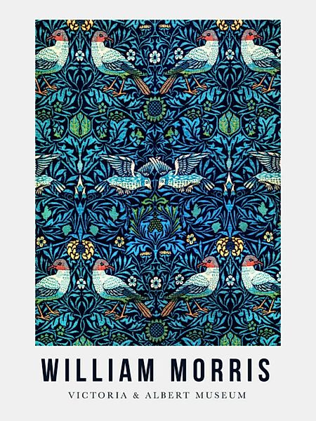 Poster / Leinwandbild - William Morris Ausstellungsposter V&A günstig online kaufen