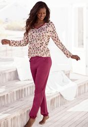 Vivance Dreams Pyjama 2 Stk. tlg., mit grafisch-floralem Alloverdruck günstig online kaufen