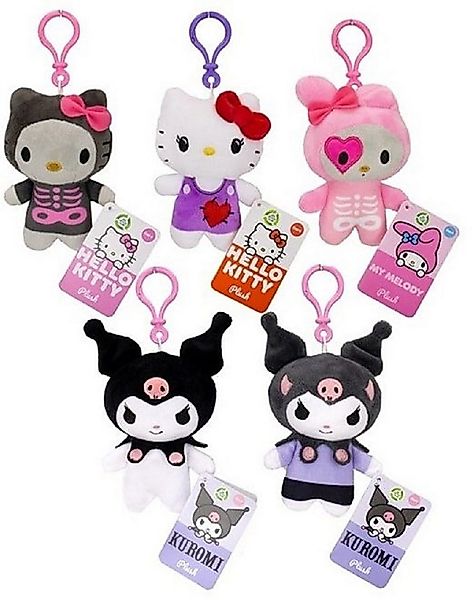 SANRIO Plüschanhänger Hello Kitty Bagclip Kuscheltier Plüsch schwarz Schlüs günstig online kaufen