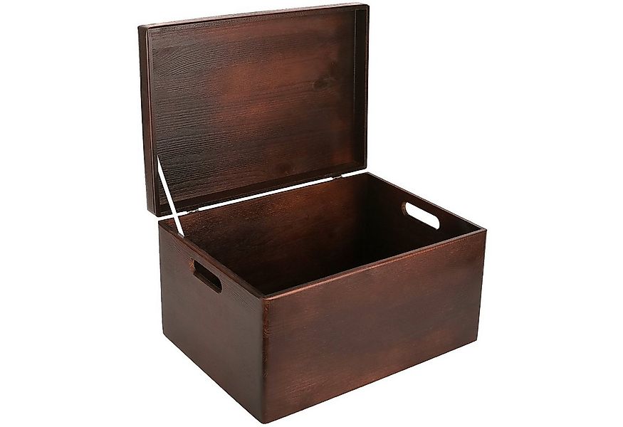 Creative Deco Holzkiste mit Deckel XXL groß 40x30x24 cm Erinnerungsbox Baby günstig online kaufen