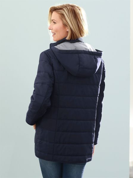 Classic Basics Steppjacke mit Kapuze günstig online kaufen