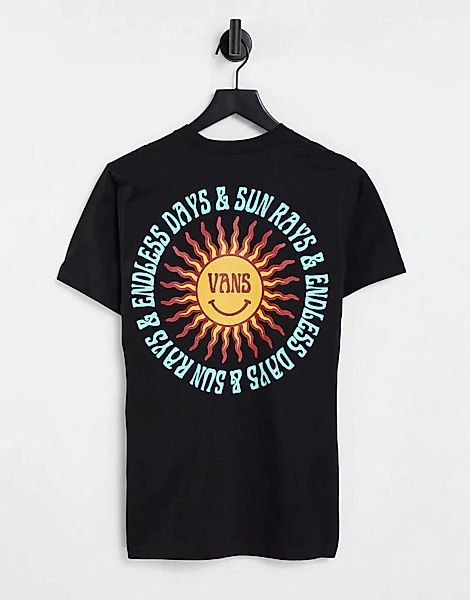 Vans – Endless Rays – T-Shirt in Schwarz mit Rückenprint günstig online kaufen