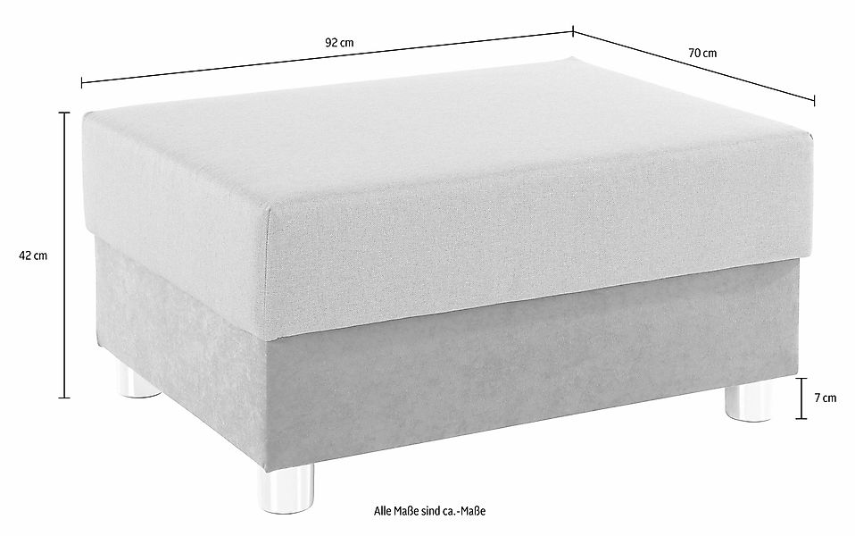 COLLECTION AB Hocker Paris, mit Federkern günstig online kaufen