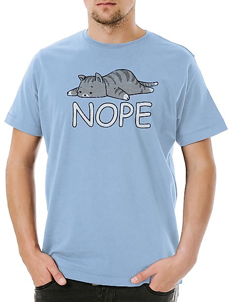 Urban Backwoods Print-Shirt Nope Cat Herren günstig online kaufen
