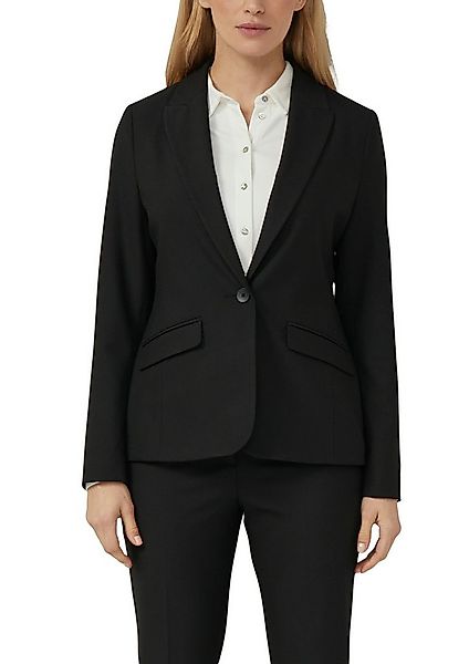 s.Oliver BLACK LABEL Jackenblazer mit 1-Knopf-Verschluss und Viskose-Stretc günstig online kaufen
