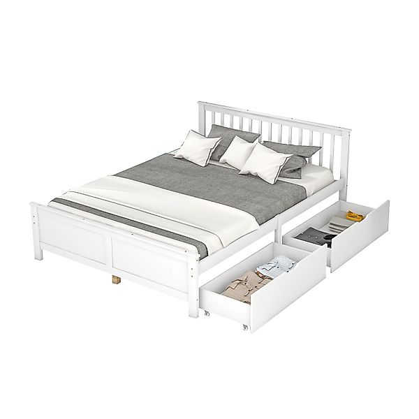OKWISH Holzbett Bett, Jugendbett, Erwachsenenbett, Kinderbett günstig online kaufen