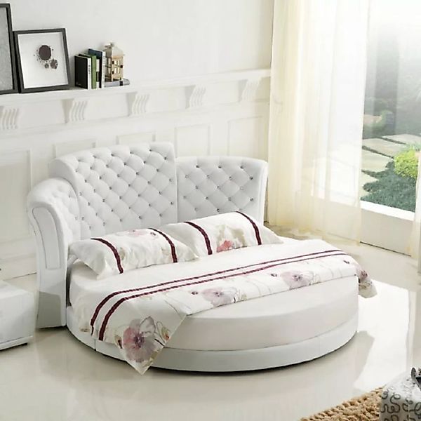 JVmoebel Bett Rund Bett Luxus Chesterfield Schlaf Zimmer Doppelbett 200x200 günstig online kaufen