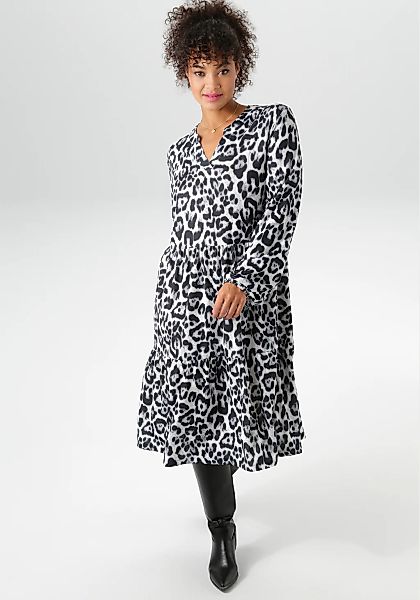 Aniston PLUS Druckkleid, in schönem Animal-Print - NEUE KOLLEKTION günstig online kaufen