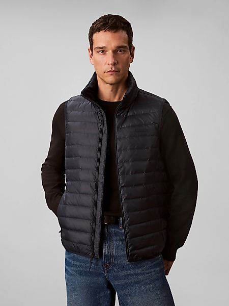 Calvin Klein Steppweste "SLVLSS LT WT NYLON PUFFER VEST" Mit Rundhalsaussch günstig online kaufen