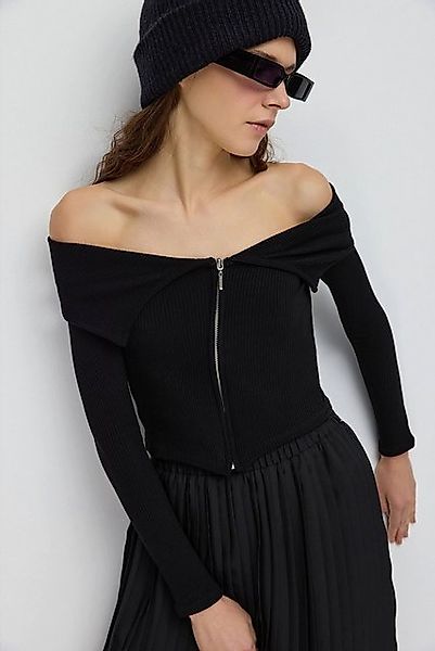 No Matter What Bustierkleid Offene Schulter Reißverschluss Bluse günstig online kaufen