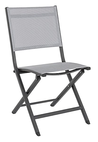Bizzotto Gartenstuhl ELIN, Textilen, Aluminium, Anthrazit, günstig online kaufen