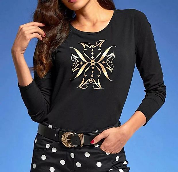 Ashley Brooke by heine Rundhalsshirt ASHLEY BROOKE Damen Designer-Shirt, sc günstig online kaufen