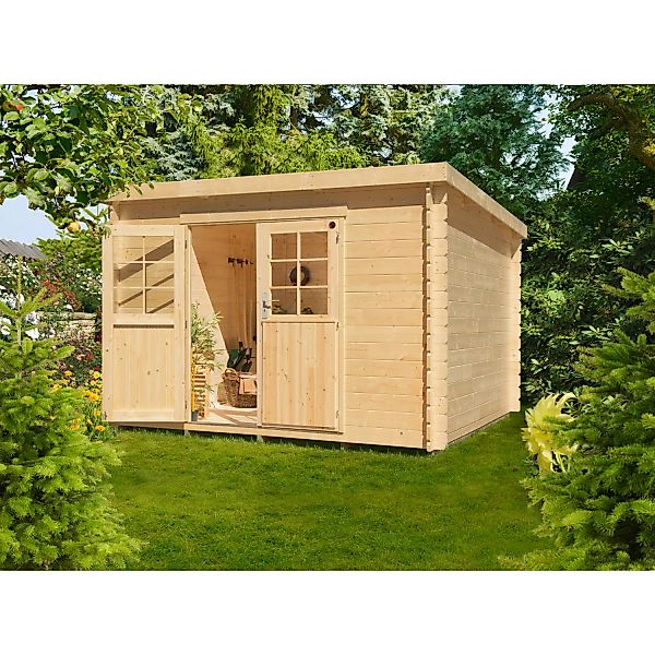 Kiehn-Holz Holz-Gartenhaus KH 28-048 Unberührt 300 cm x 240 cm günstig online kaufen