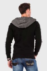 Cipo & Baxx Kapuzenpullover "Pullover" 1 Stk. tlg. mit modischen Details günstig online kaufen