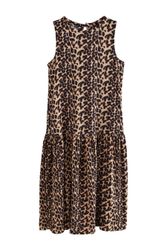 Next Jerseykleid Ärmelloses Struktur-Maxikleid mit tiefer günstig online kaufen