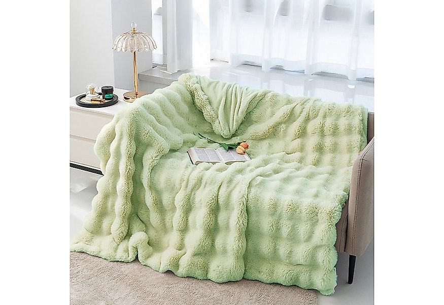 Wohndecke Bubble Decke Kuscheldecke Flauschig Warme Sofadecke Couchdecke, C günstig online kaufen