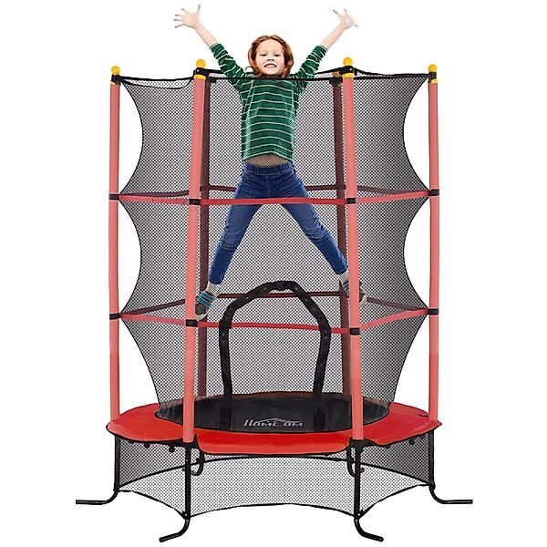 HOMCOM Kindertrampolin Ø163 cm, mit Sicherheitsnetz, günstig online kaufen