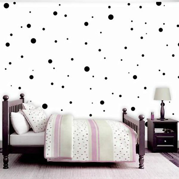 artgeist Fototapete Stylish Dots schwarz/weiß Gr. 50 x 1000 günstig online kaufen