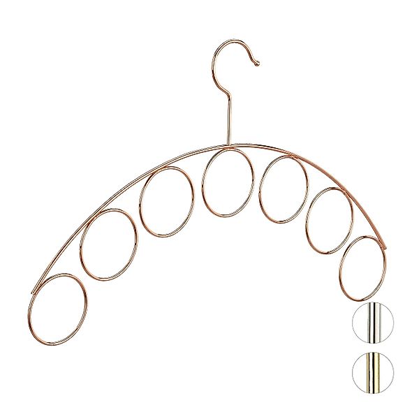 relaxdays Kleiderbügel mit Schalhalt, Kupfer günstig online kaufen