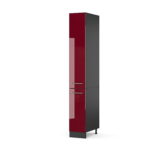 Vicco Hochschrank Fame-Line, Bordeaux Hochglanz/Anthrazit, 30 günstig online kaufen