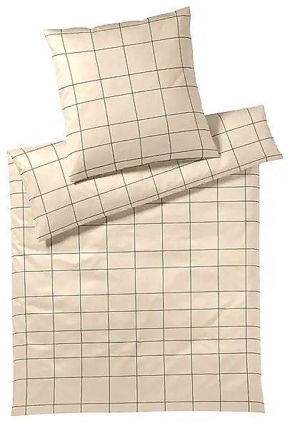 Elegante Bettwäsche "Cross" 2 Stk. tlg. angenehmes Hautgefühl günstig online kaufen