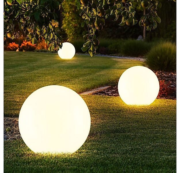 etc-shop LED Gartenleuchte, LED-Leuchtmittel fest verbaut, 3er-Set LED Sola günstig online kaufen