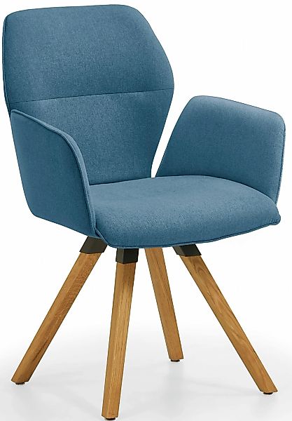 NIEHOFF SITZMÖBEL Armlehnstuhl "Merlot 2132-47" () Gestell aus massivem Eic günstig online kaufen